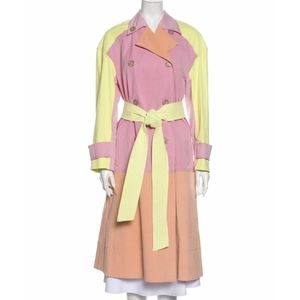 NWT 🌸SPRING IS CLOSE! Tanya Taylor Colorblock trench coat cotton